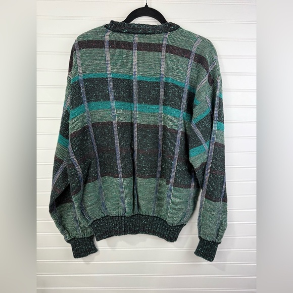 Tony Lambert vintage 90’s distressed look grandpa sweater. Size XL - Picture 2 of 6